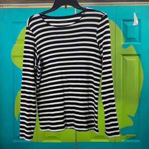 Christopher & banks stripped shirt size small